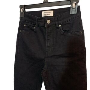 Reformation Jeans Sz 26 Ladies Faded Black Destroyed Inseam-28